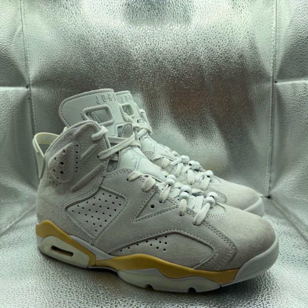 Size 8 Nike Air Jordan 6 Retro Pearl Womens Lace Up Sneaker Shoes DQ4914-074